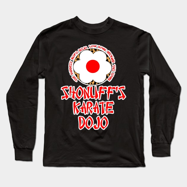 Shonuff karate dojo Long Sleeve T-Shirt by Sholorobo